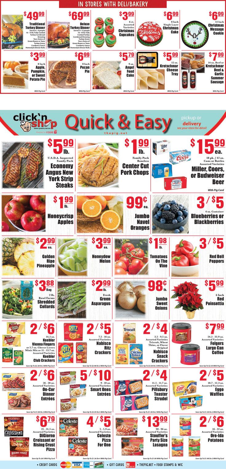 Piggly Wiggly (GA) Weekly Ad Flyer December 9 to December 15, 2020