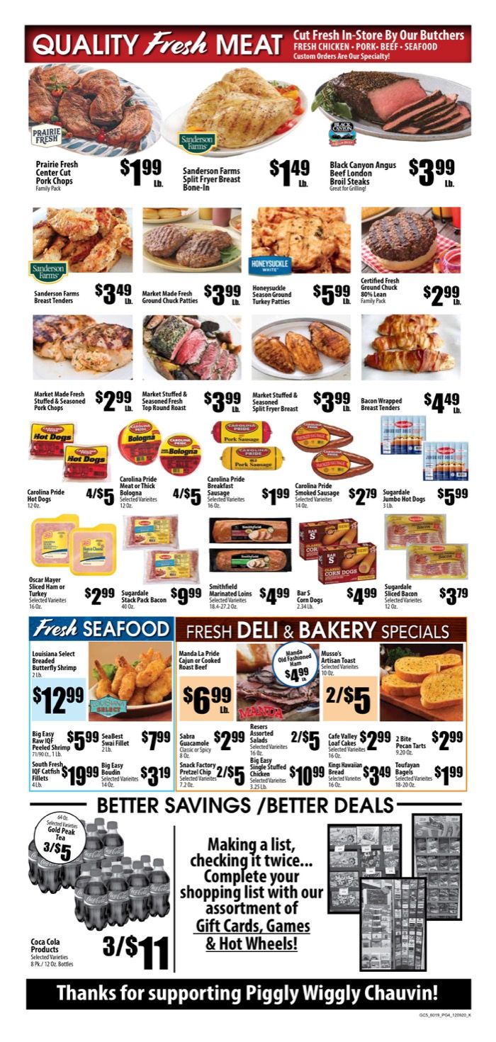 Piggly Wiggly (LA) Weekly Ad Flyer December 9 to December 15, 2020