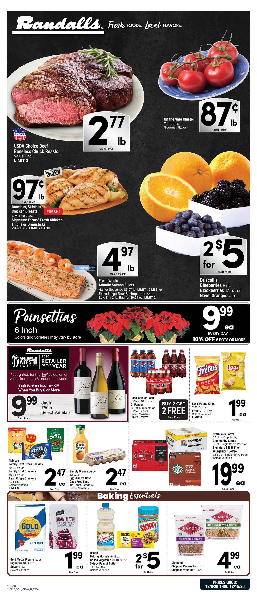 Randalls Weekly Ad Flyer December 9 to December 15, 2020