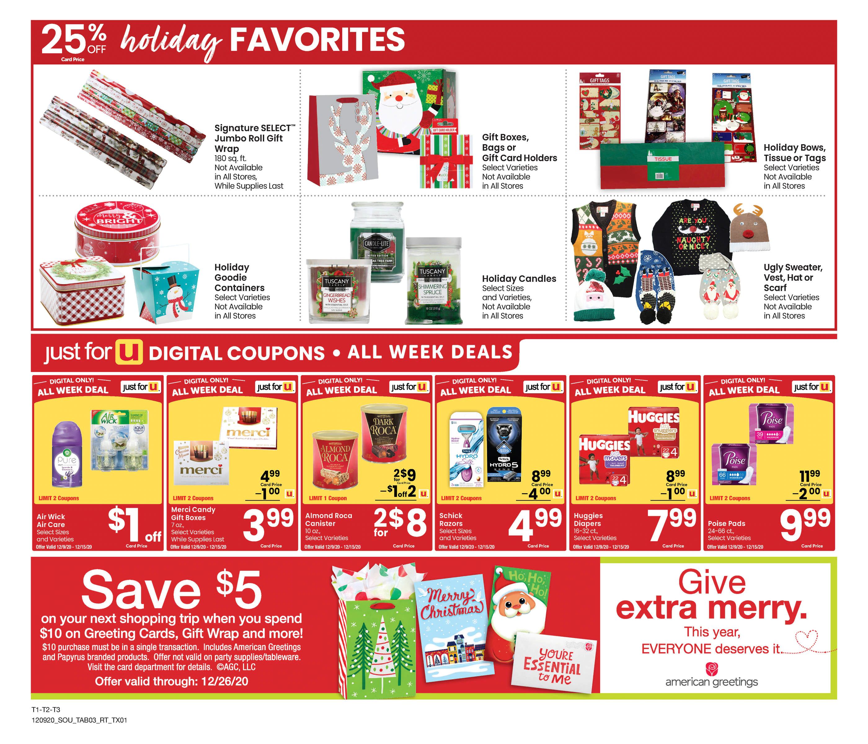 Randalls Weekly Ad Flyer December 9 to December 15, 2020