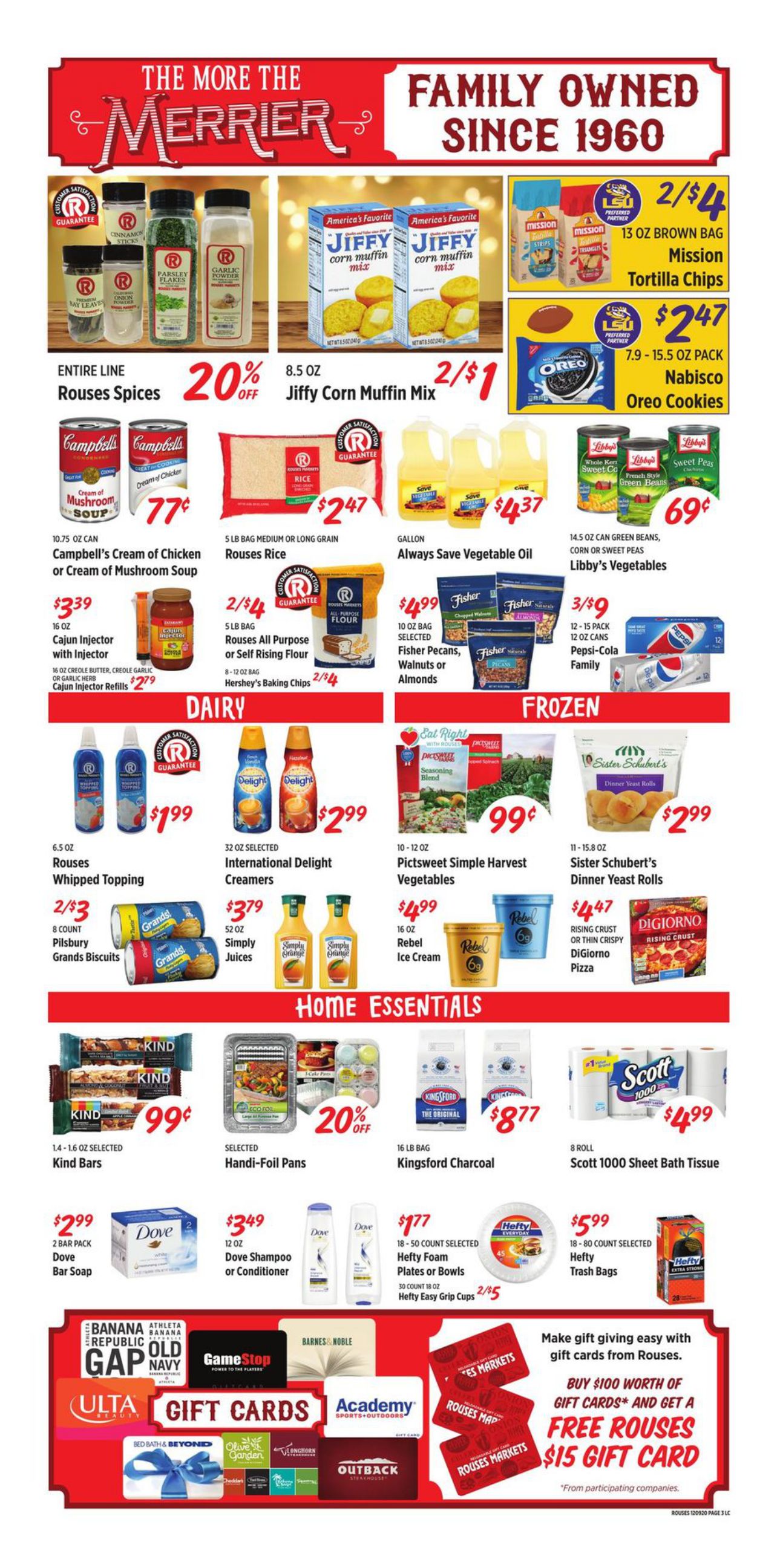 Rouses Markets Holiday Weekly Ad Flyer December 9 to December 15, 2020