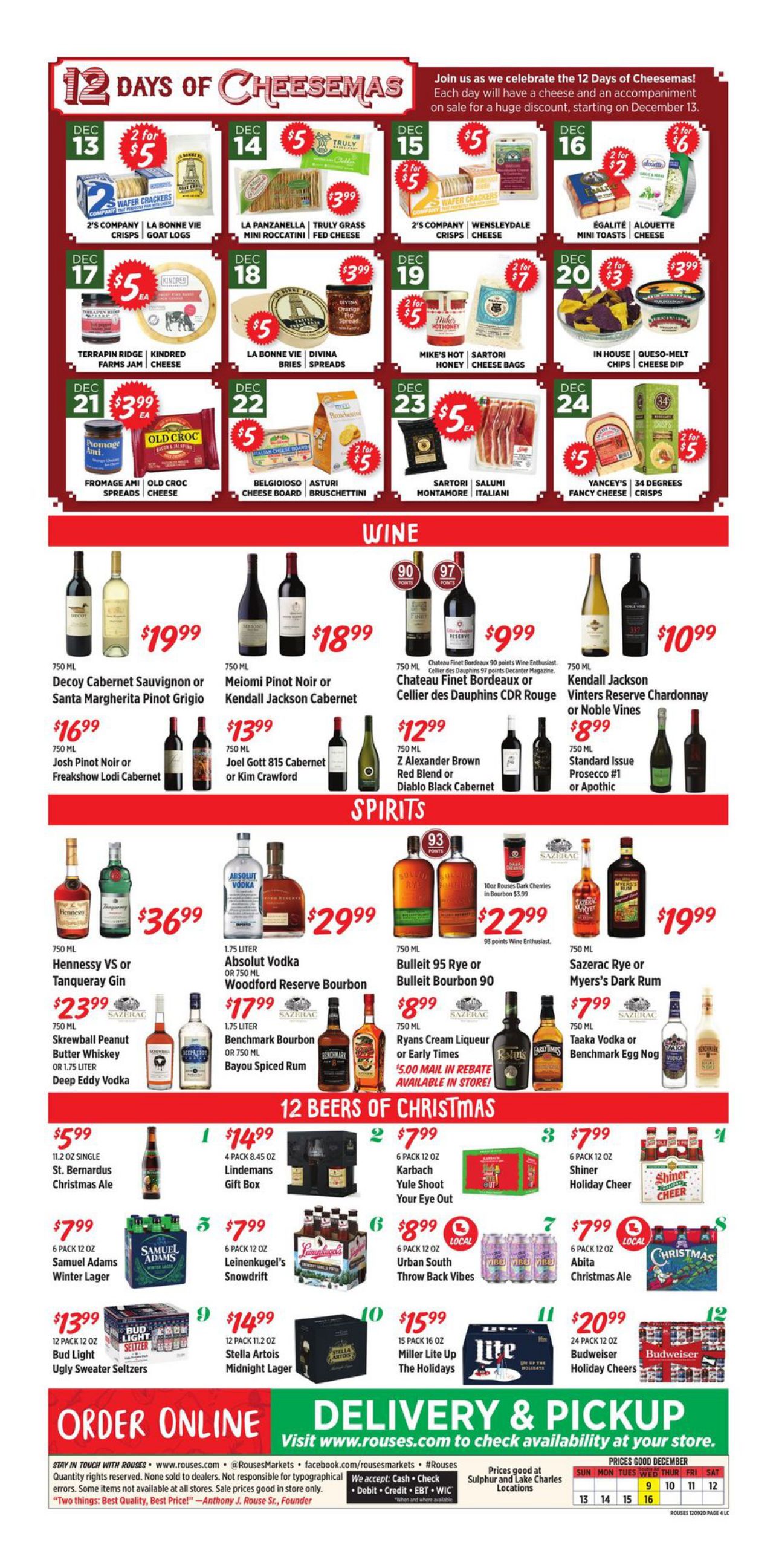 Rouses Markets Holiday Weekly Ad Flyer December 9 to December 15, 2020