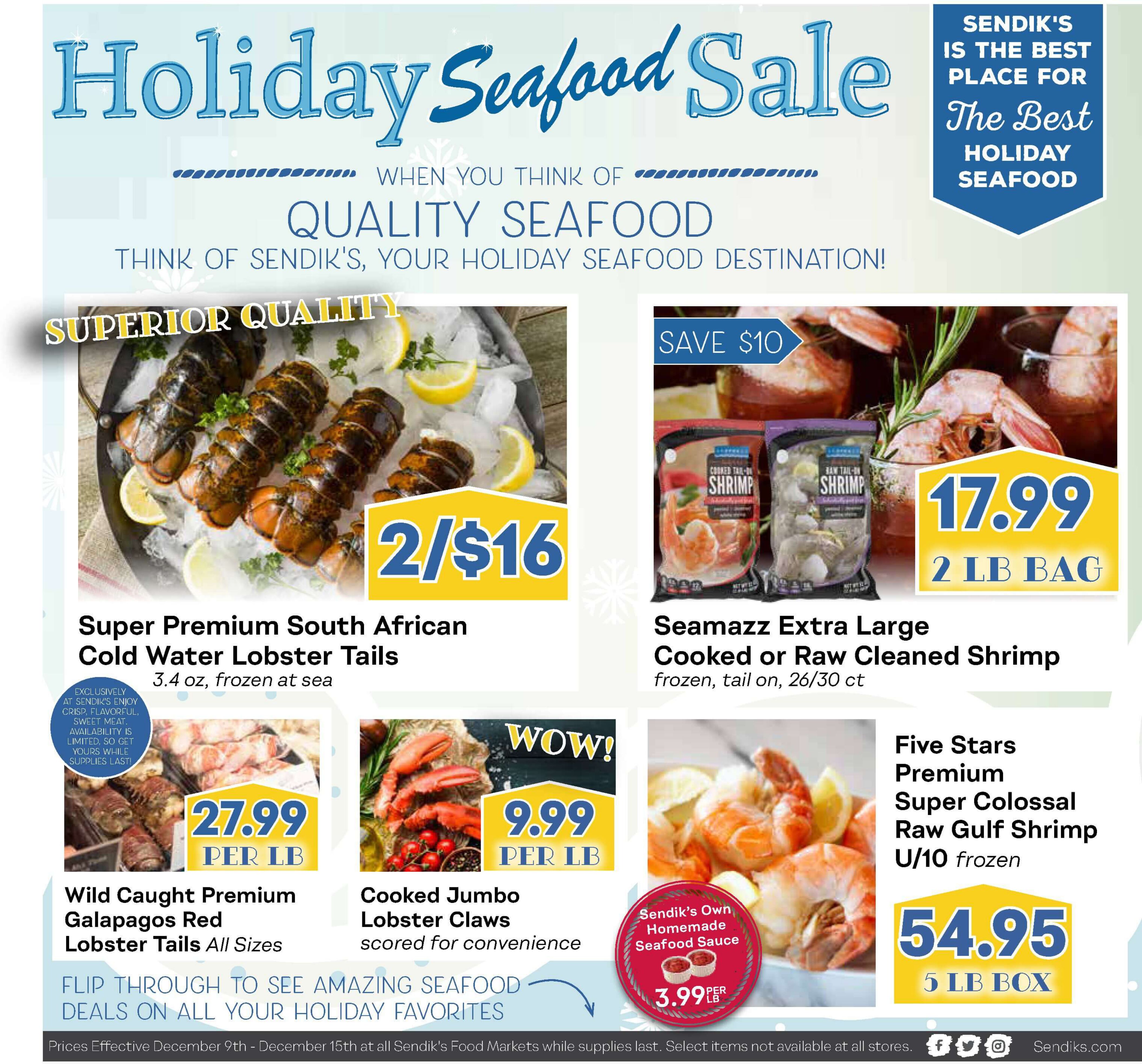 Sendik's Holiday Weekly Ad Flyer December 9 to December 15, 2020