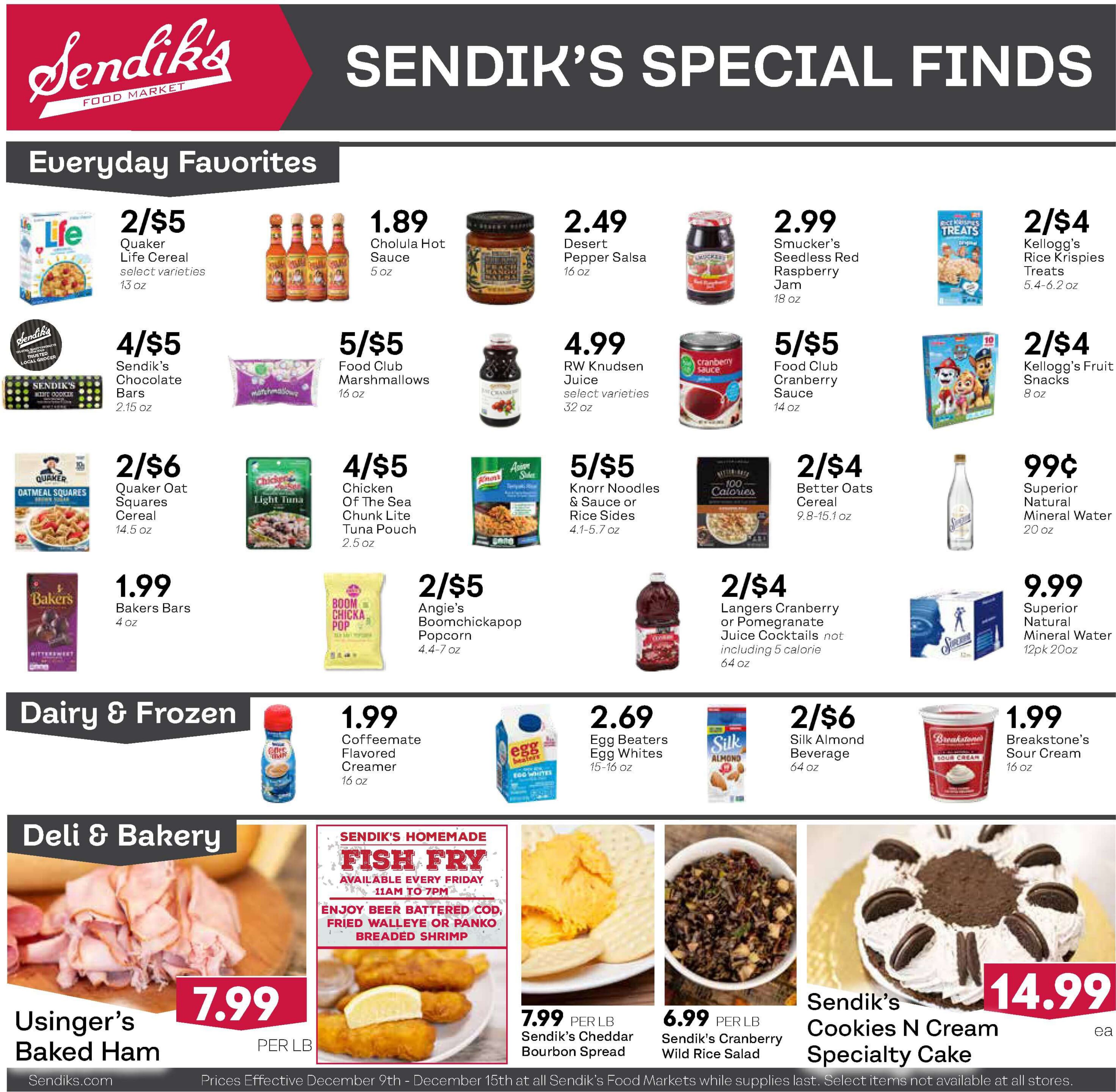 Sendik's Holiday Weekly Ad Flyer December 9 to December 15, 2020