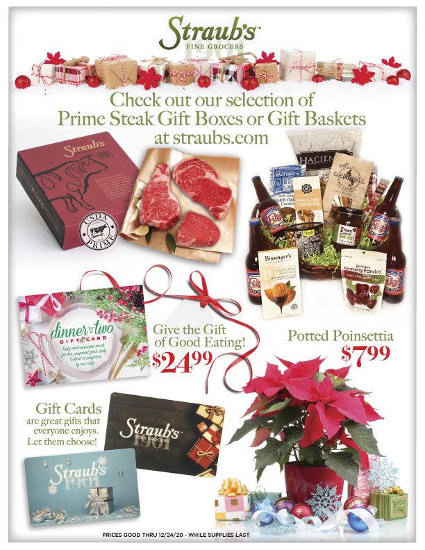 Straub's Holiday Sales Ad Flyer December 9 to December 24, 2020