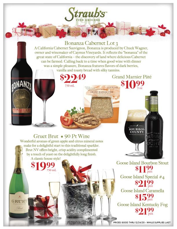 Straub's Holiday Sales Ad Flyer December 9 to December 24, 2020