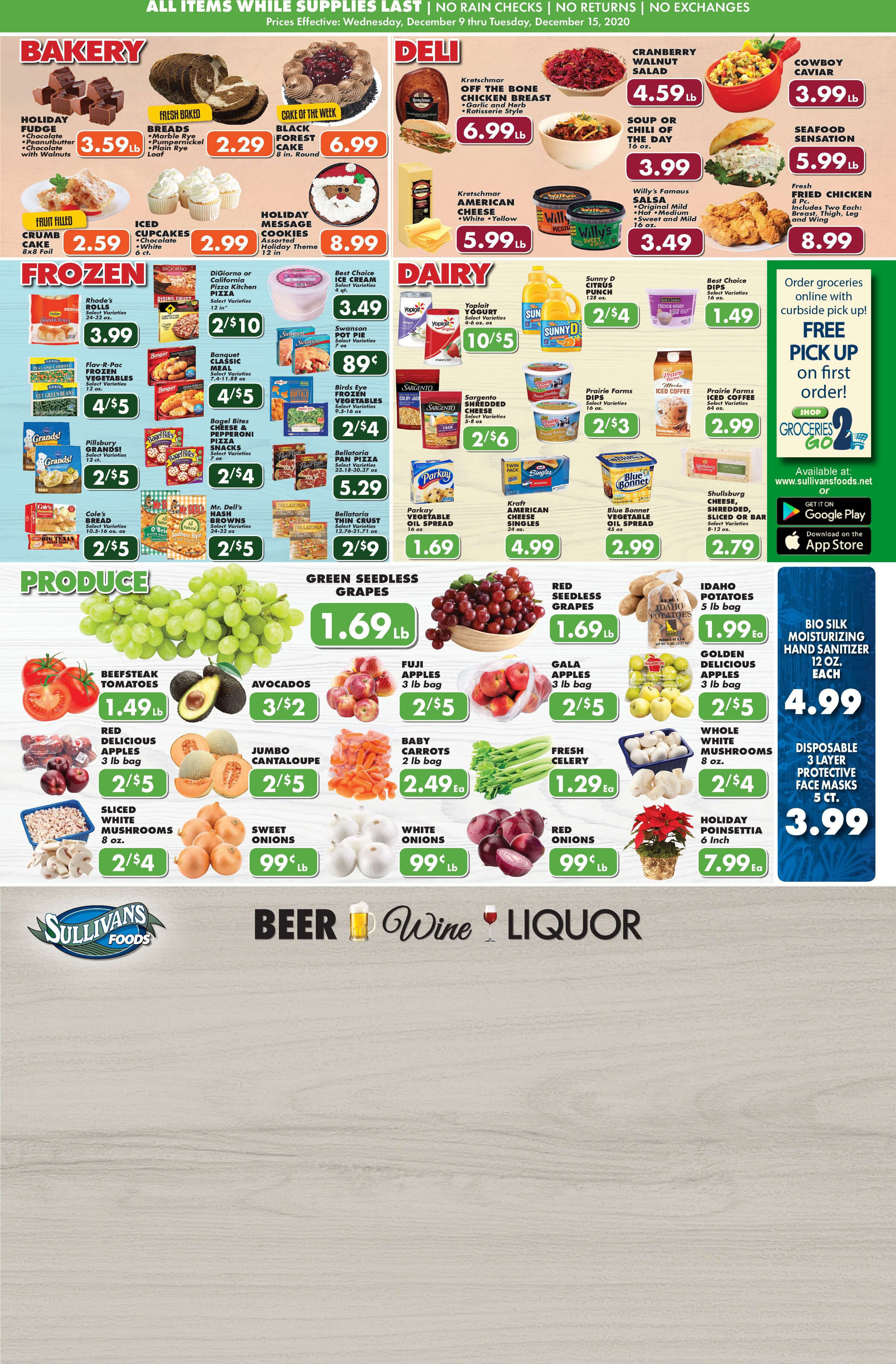 Sullivan's Foods Weekly Ad Flyer December 9 to December 15, 2020
