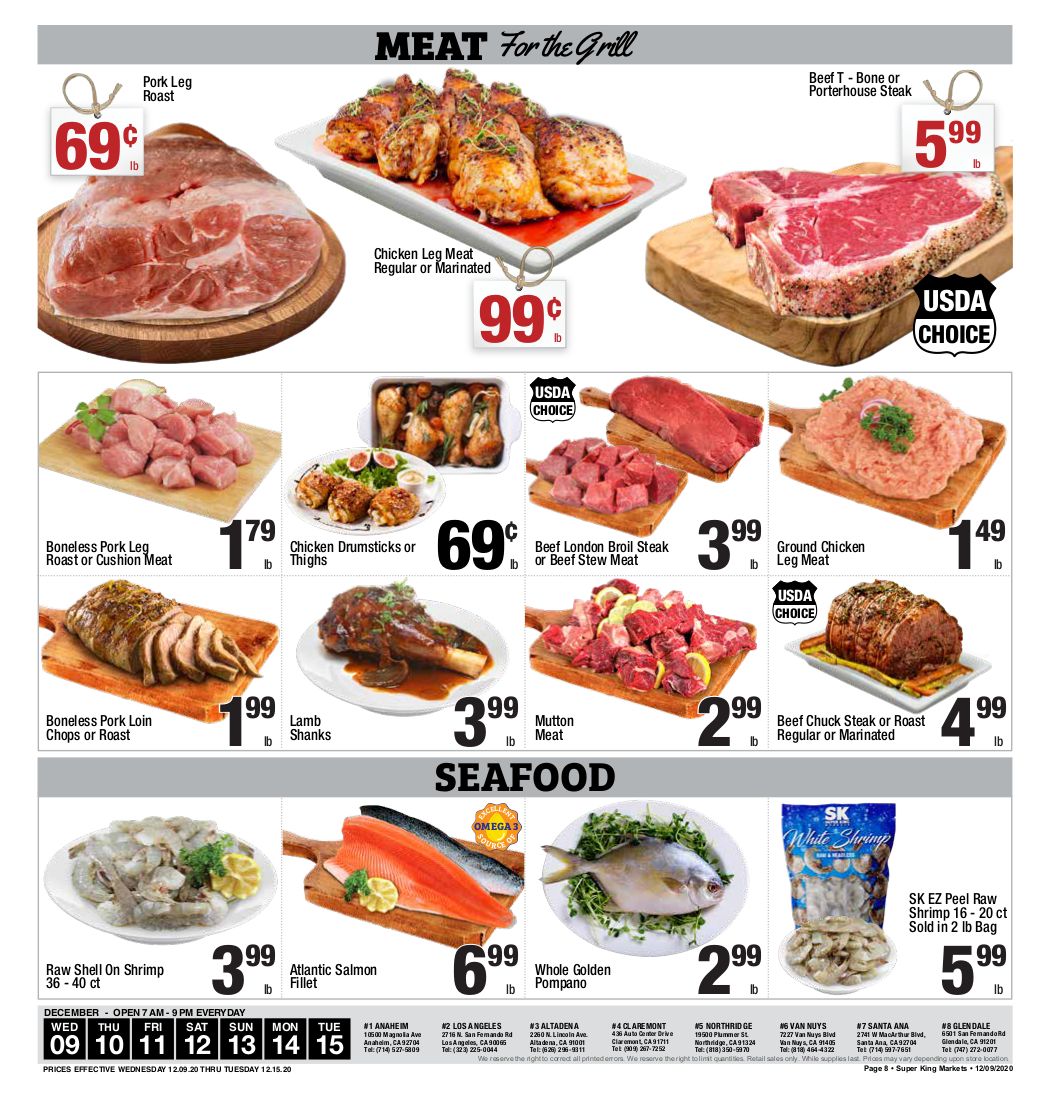 Super King Markets Weekly Ad Flyer December 9 to December 15, 2020