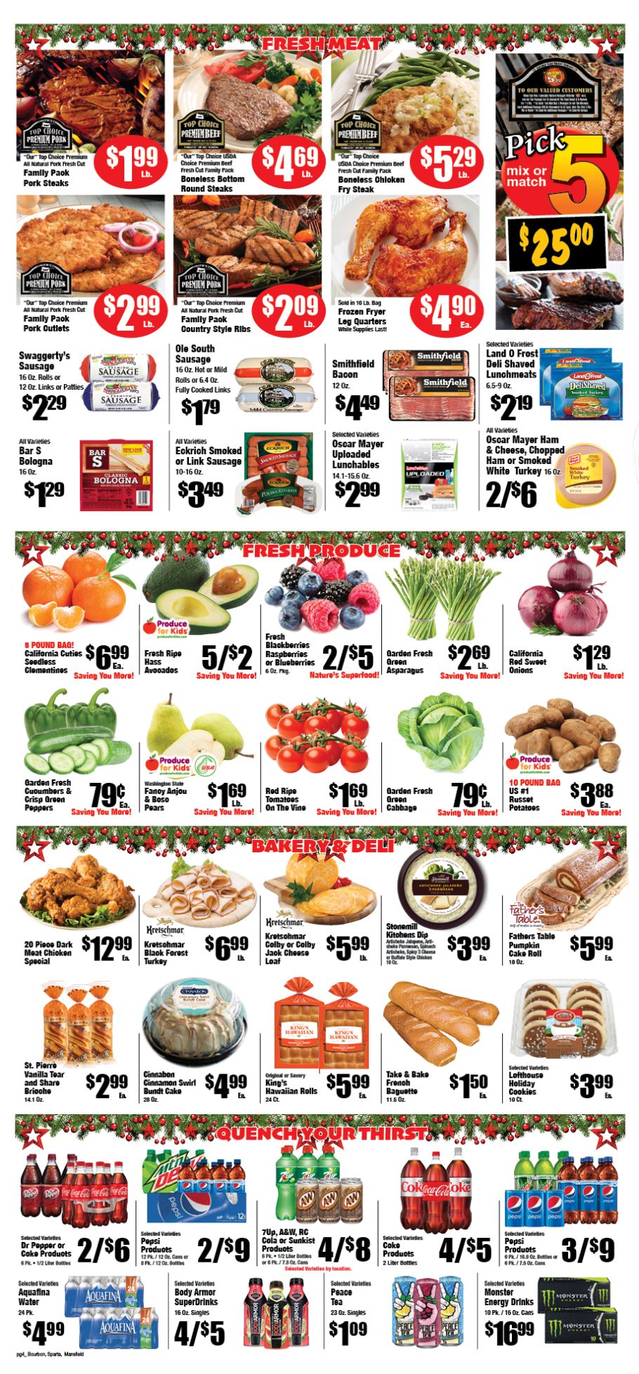 Town & Country Supermarket Holiday Sales Ad Flyer December 9 to December 31, 2020