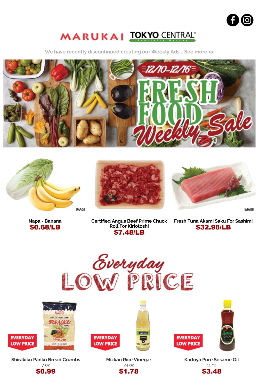 Marukai Weekly Ad Flyer December 10 to December 16, 2020
