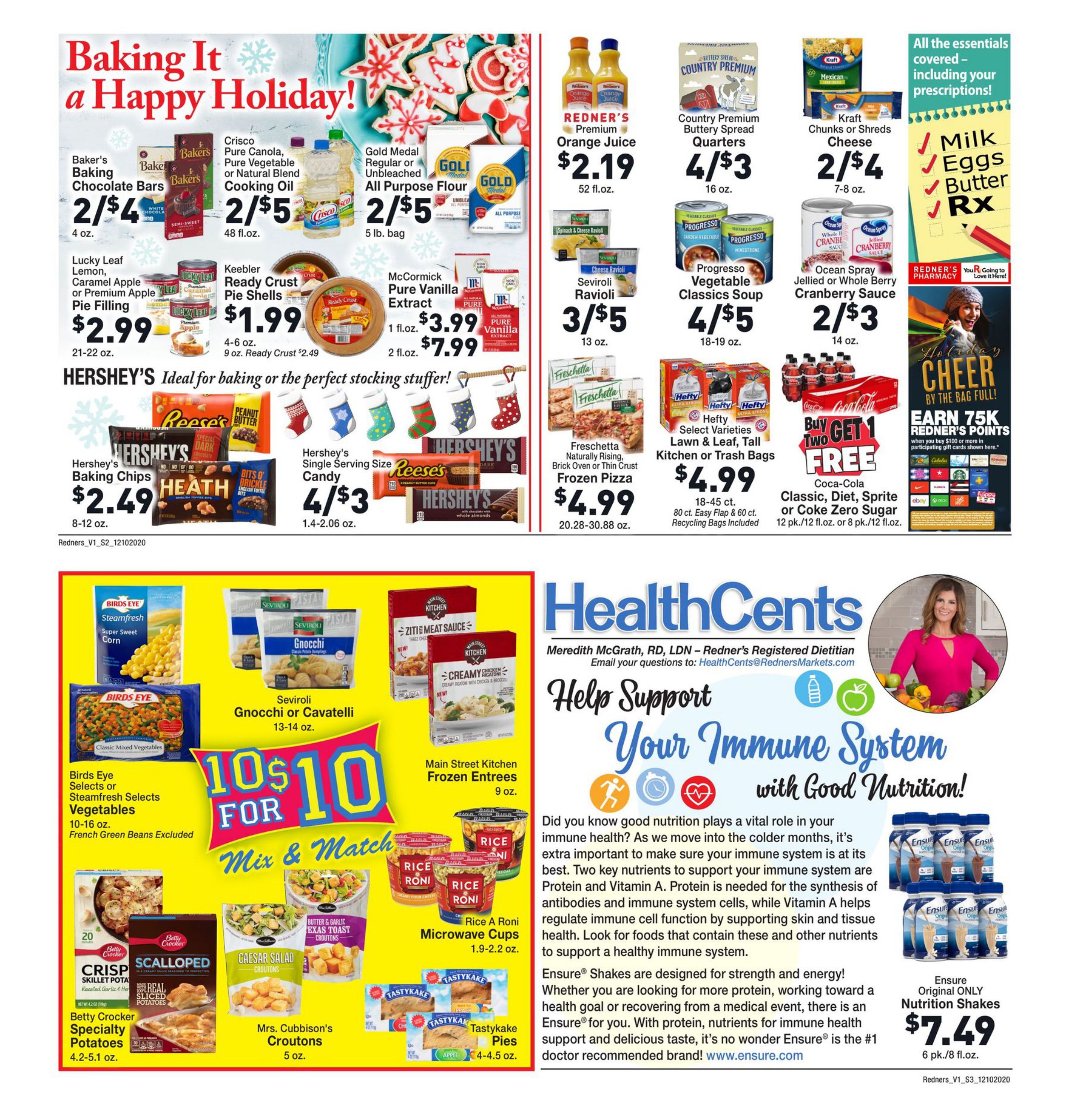 Redner's Markets Weekly Ad Flyer December 10 to December 16, 2020