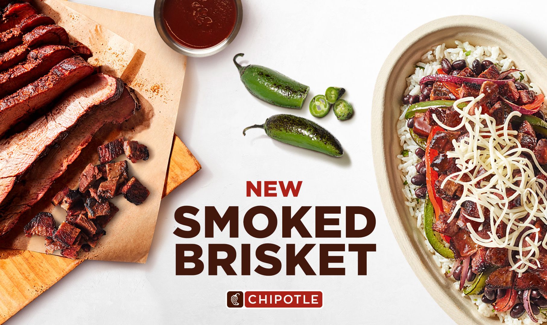 Select Chipotle Restaurants will be Testing Out a New Smoked Beef Brisket for a Limited Time Select Chipotle Restaurants will be Testing Out a New Smoked Beef Brisket for a Limited Time