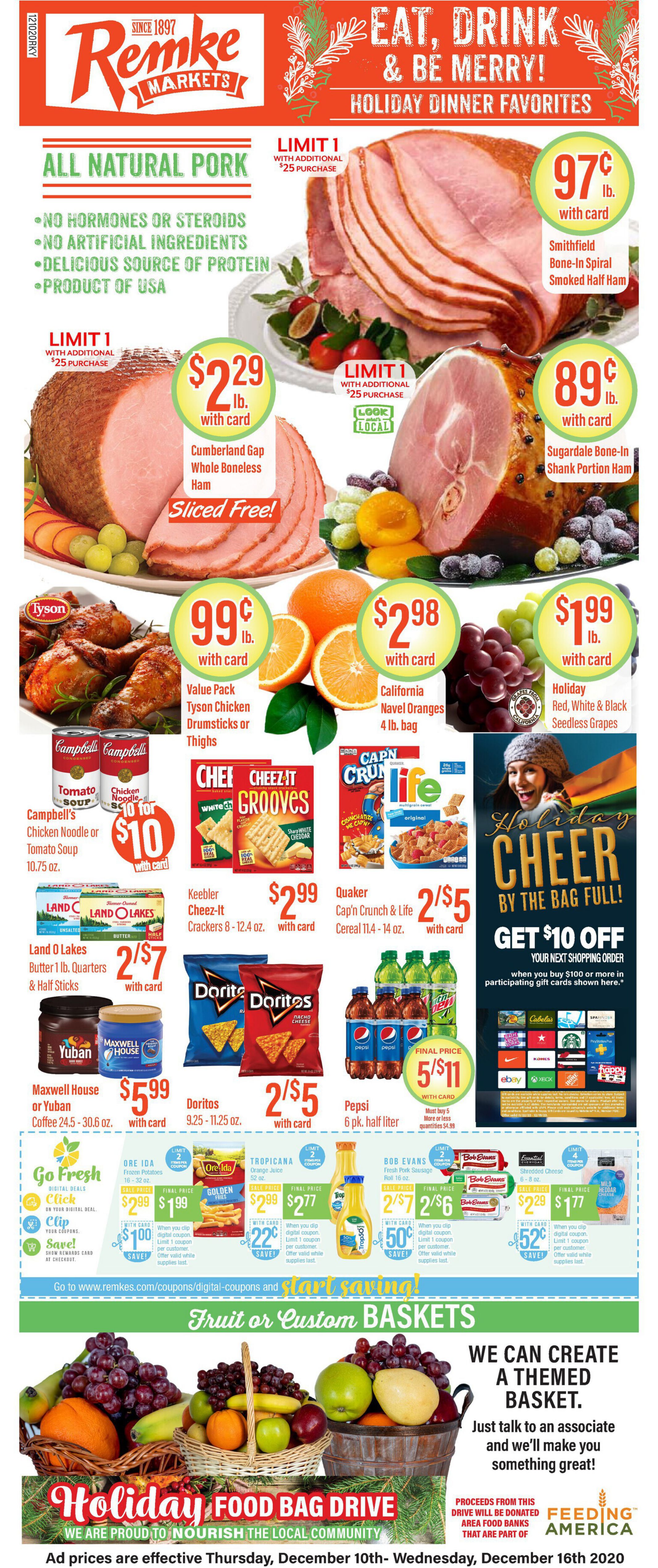 Remke Markets Holiday Weekly Ad Flyer December 10 to December 16, 2020