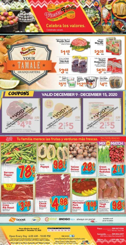 Fiesta Foods SuperMarkets Weekly Ad Flyer December 9 to December 15