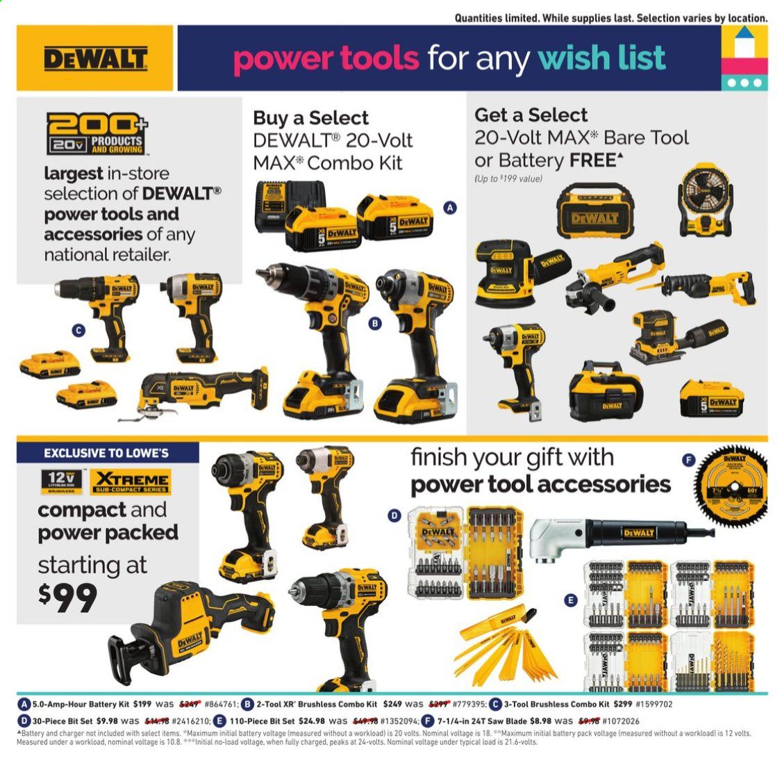 Lowe's Weekly Ad Flyer December 10 to December 24
