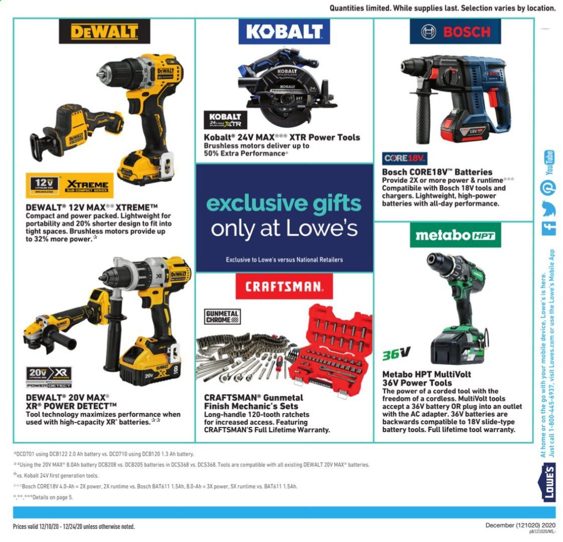 Lowe's Weekly Ad Flyer December 10 to December 24