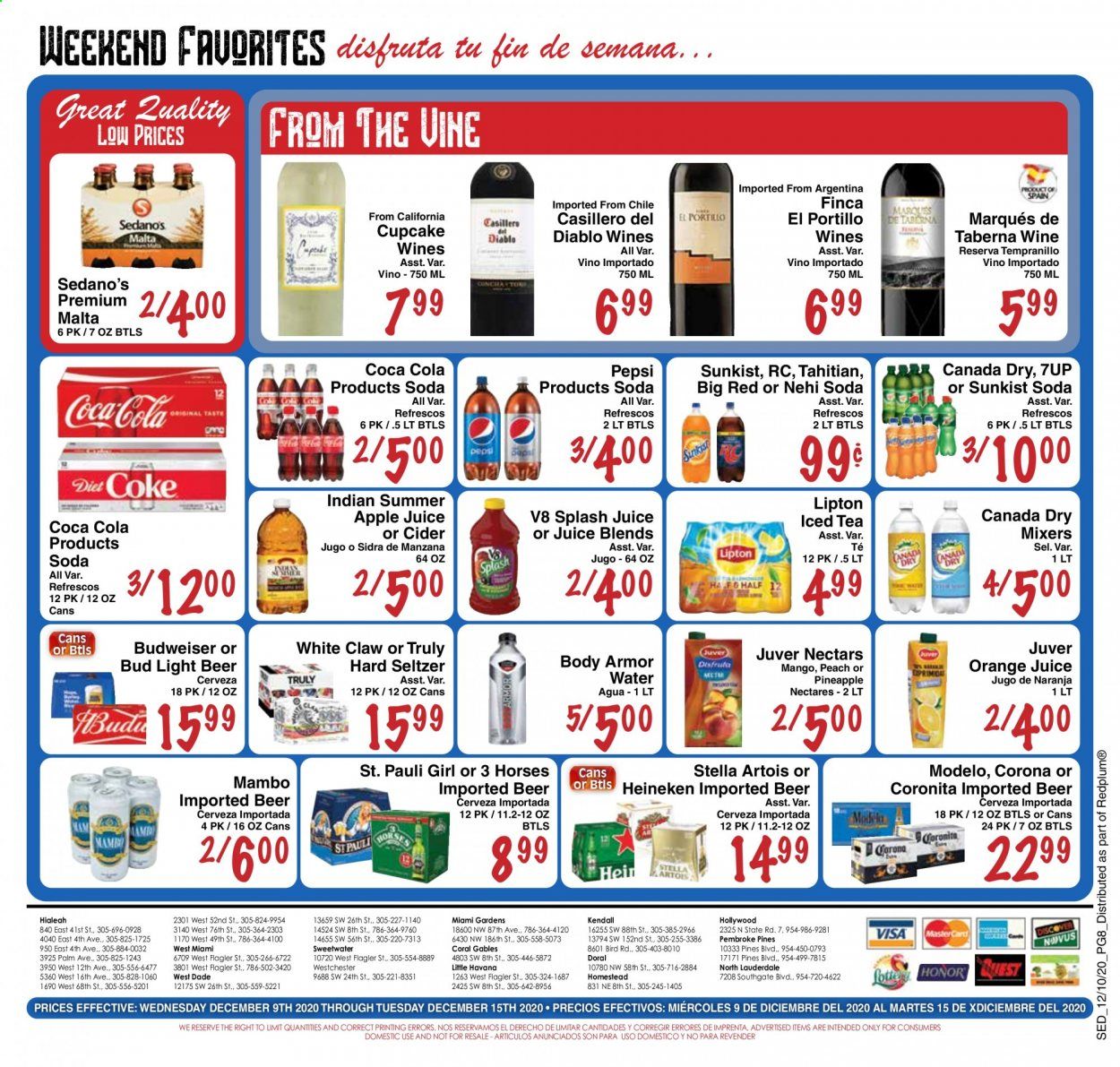 Sedano's (FL) Weekly Ad Flyer December 9 to December 15