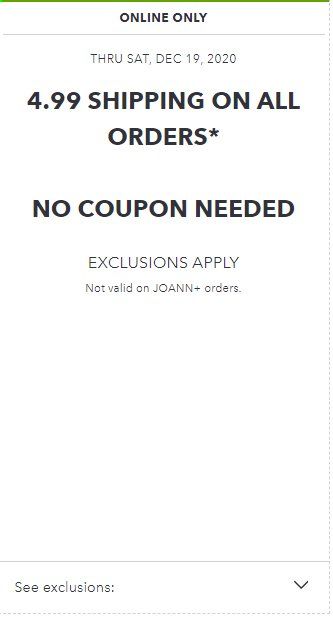 JOANN Weekly Ad Flyer December 10 to December 19