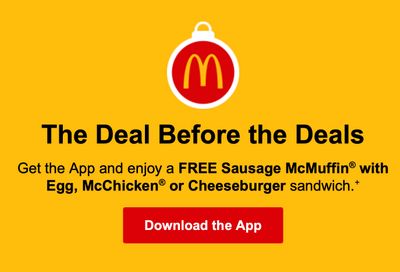 Newly Download the McDonald's App and Get a Free McDonald's Sandwich
