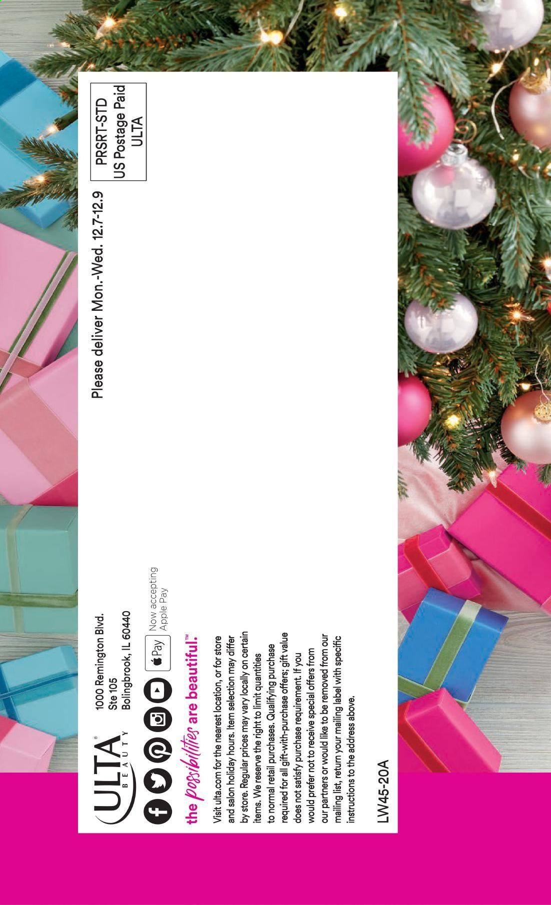 Ulta Beauty Weekly Ad Flyer December 7 to December 24