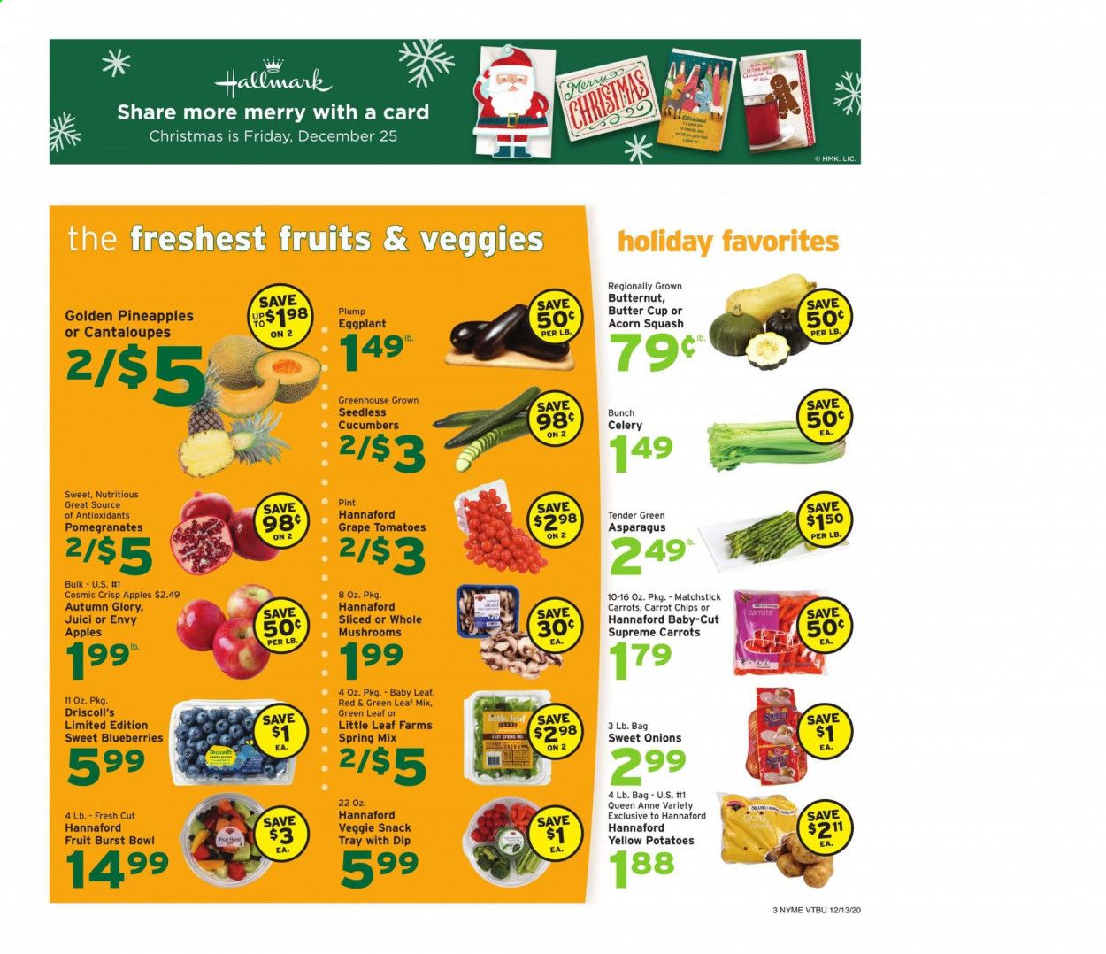 Hannaford (VT) Weekly Ad Flyer December 13 to December 19