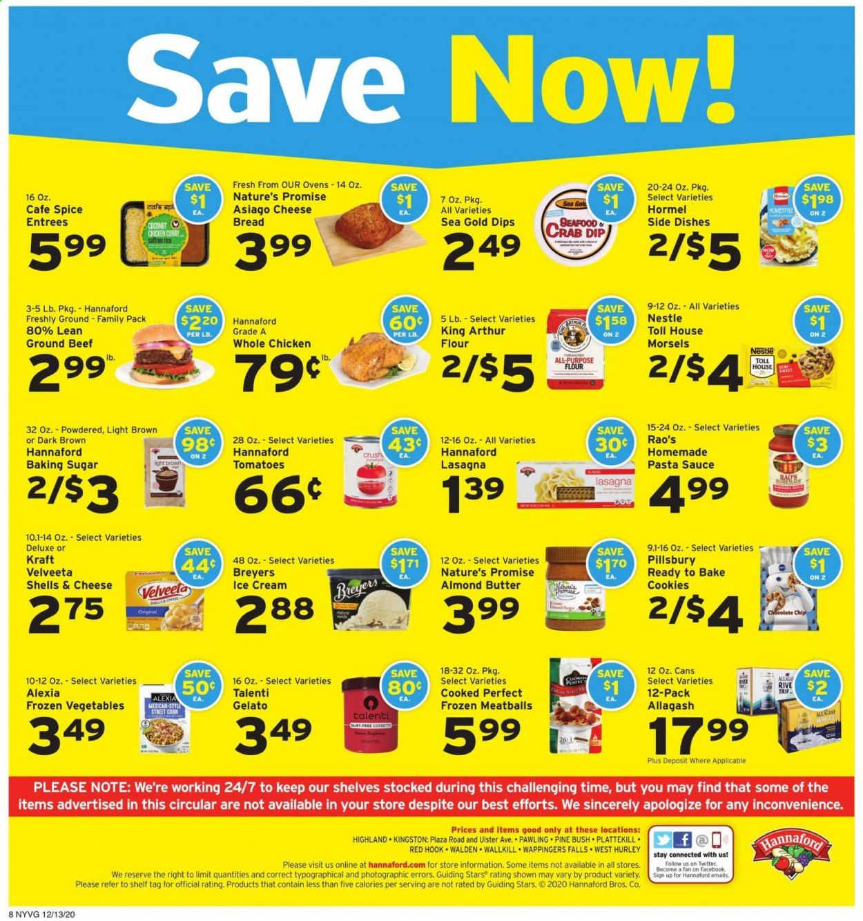 Hannaford (NY) Weekly Ad Flyer December 13 to December 19