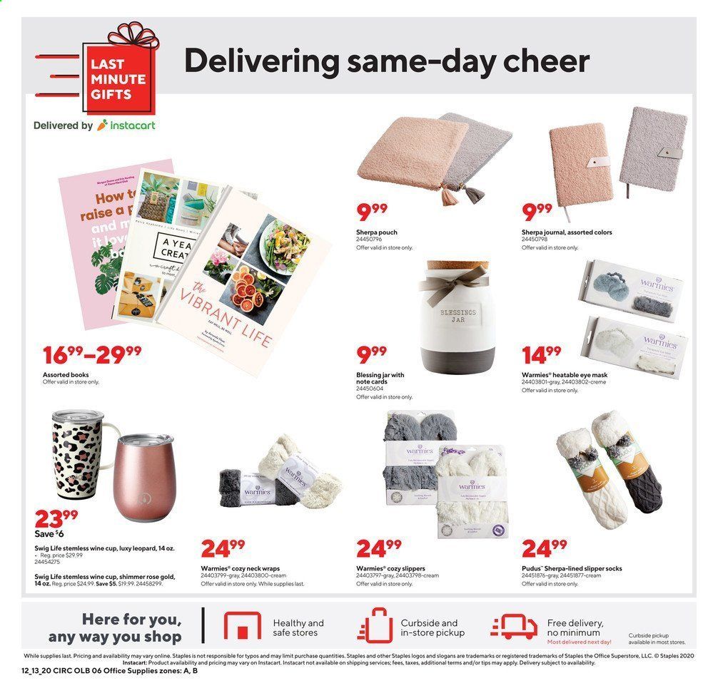 Staples Weekly Ad Flyer December 13 to December 19