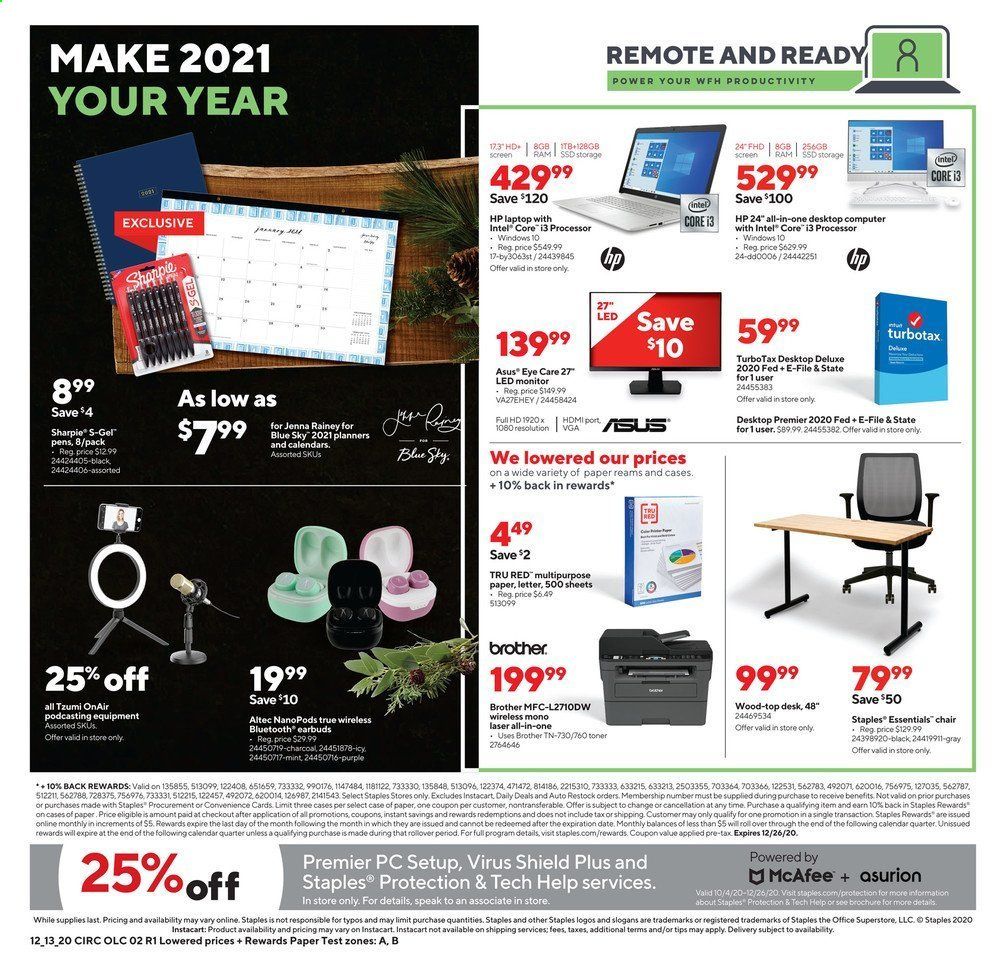 Staples Weekly Ad Flyer December 13 to December 19