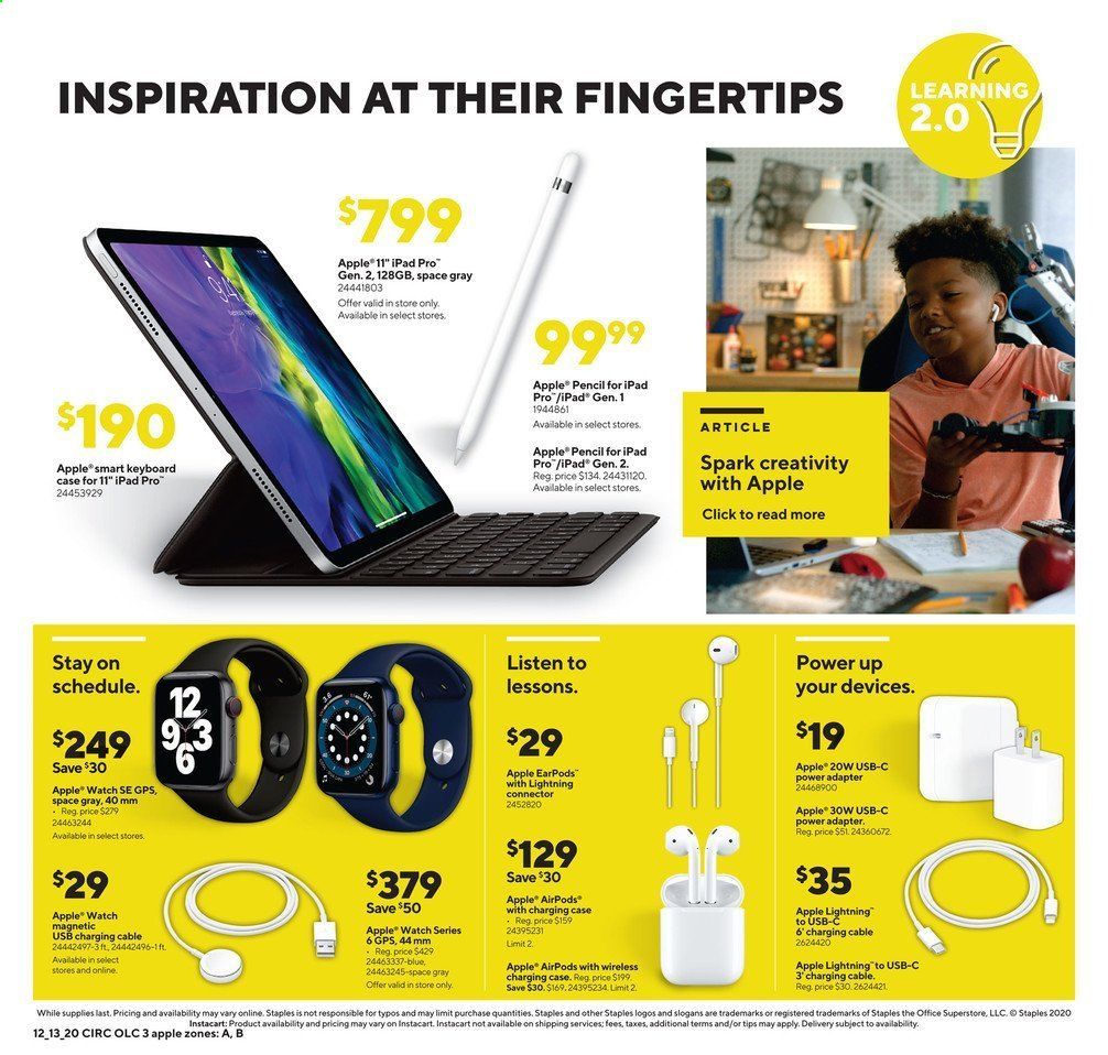 Staples Weekly Ad Flyer December 13 to December 19