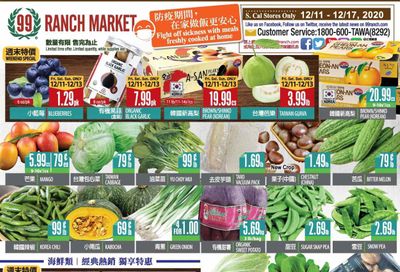 99 Ranch Market (CA) Weekly Ad Flyer December 11 to December 17