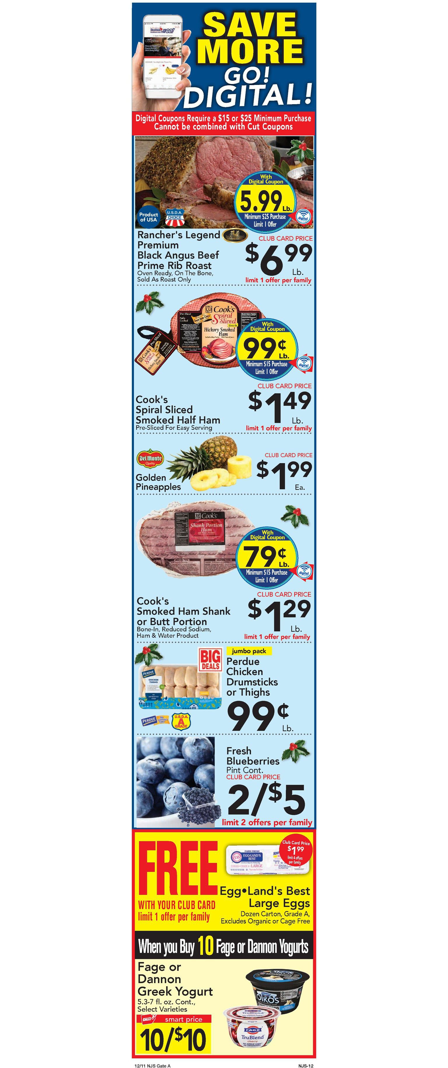 Foodtown Holidays Weekly Ad Flyer December 11 to December 17, 2020