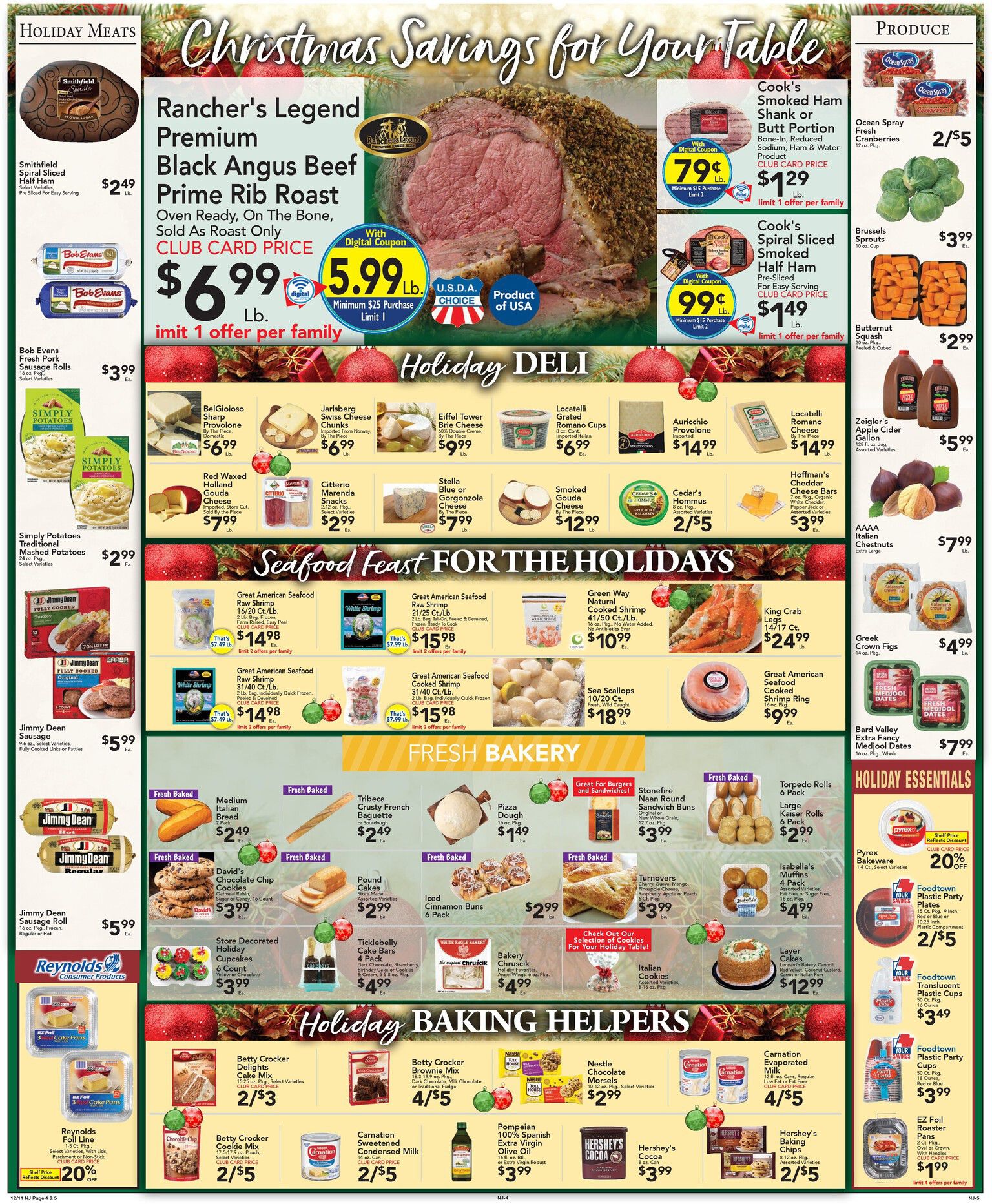 Foodtown Holidays Weekly Ad Flyer December 11 to December 17, 2020