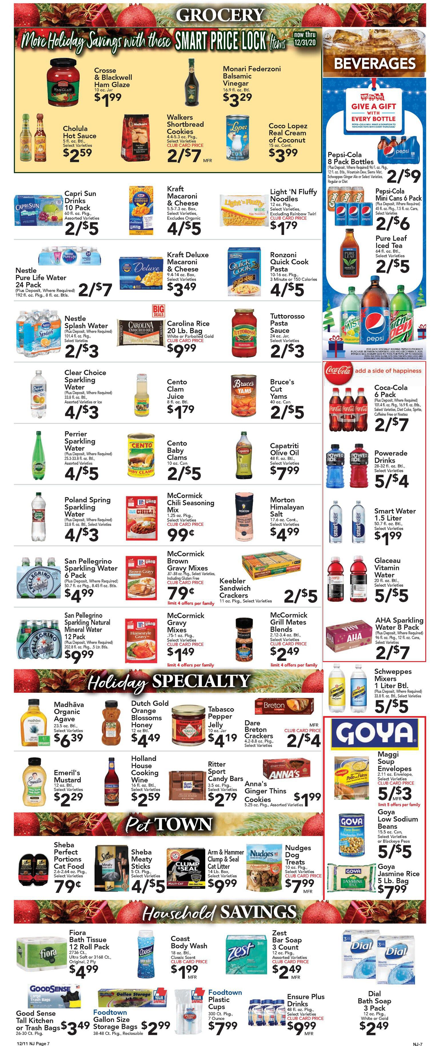 Foodtown Holidays Weekly Ad Flyer December 11 to December 17, 2020