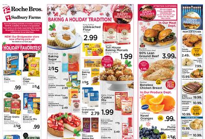 Roche Bros Supermarkets Holiday Hanukkah Weekly Ad Flyer December 11 to December 17, 2020