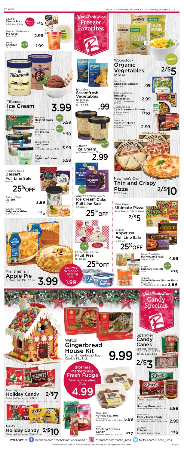 Roche Bros Supermarkets Holiday Hanukkah Weekly Ad Flyer December 11 to December 17, 2020