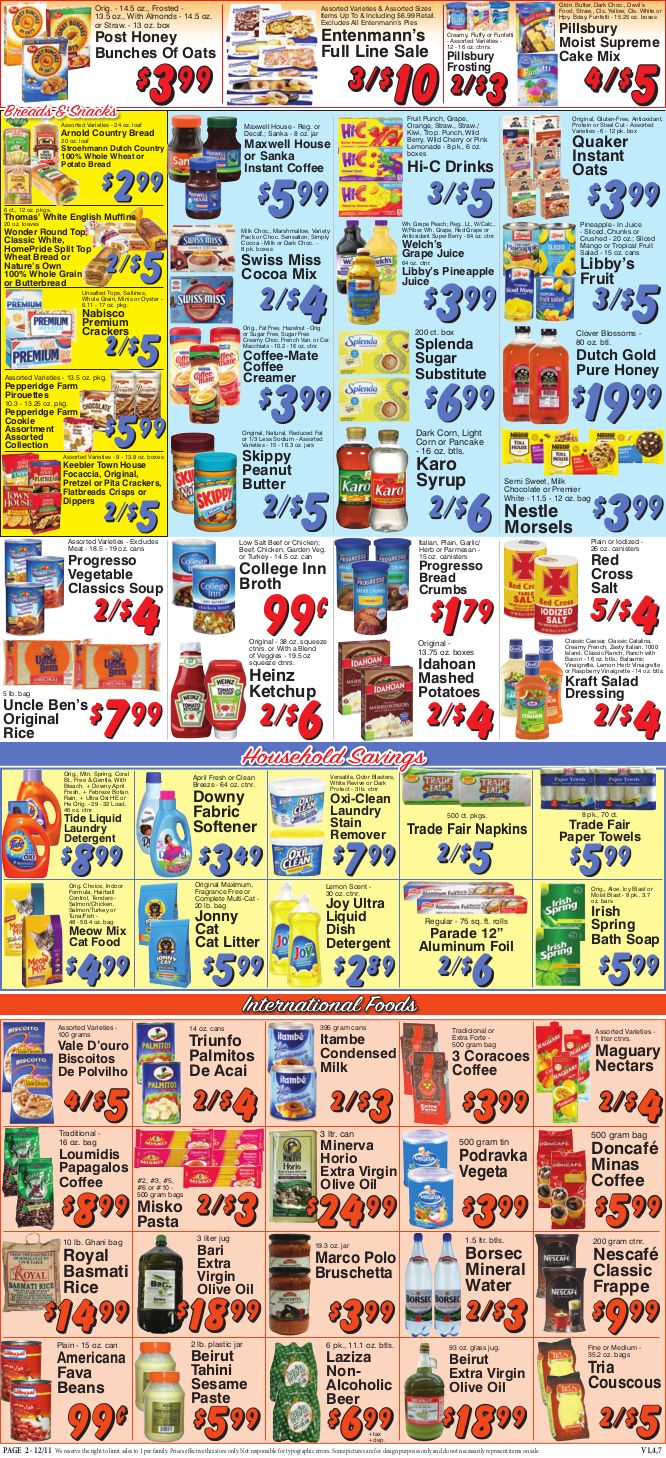 Trade Fair Supermarket Holiday Weekly Ad Flyer December 11 to December 17, 2020