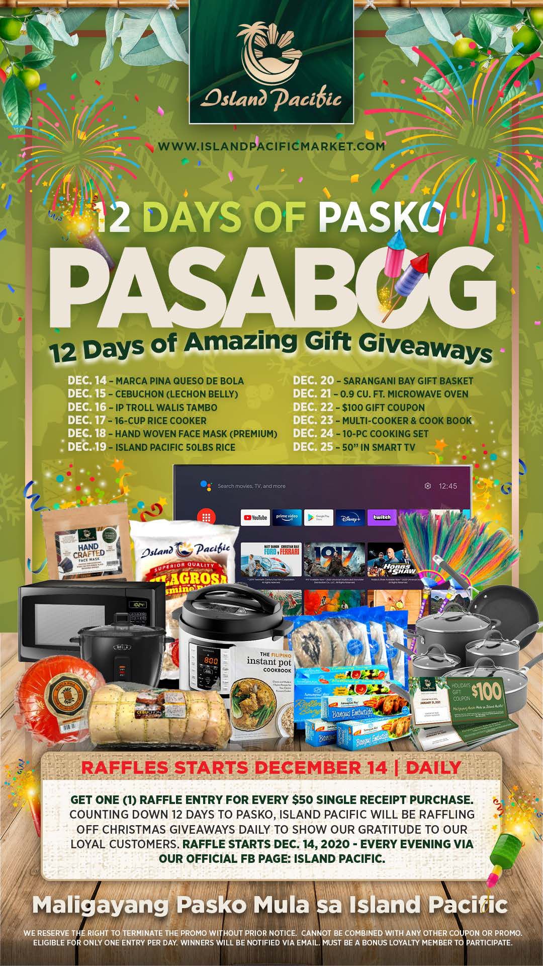 Island Pacific Pasko Holidays Weekly Ad Flyer December 10 to December 16, 2020