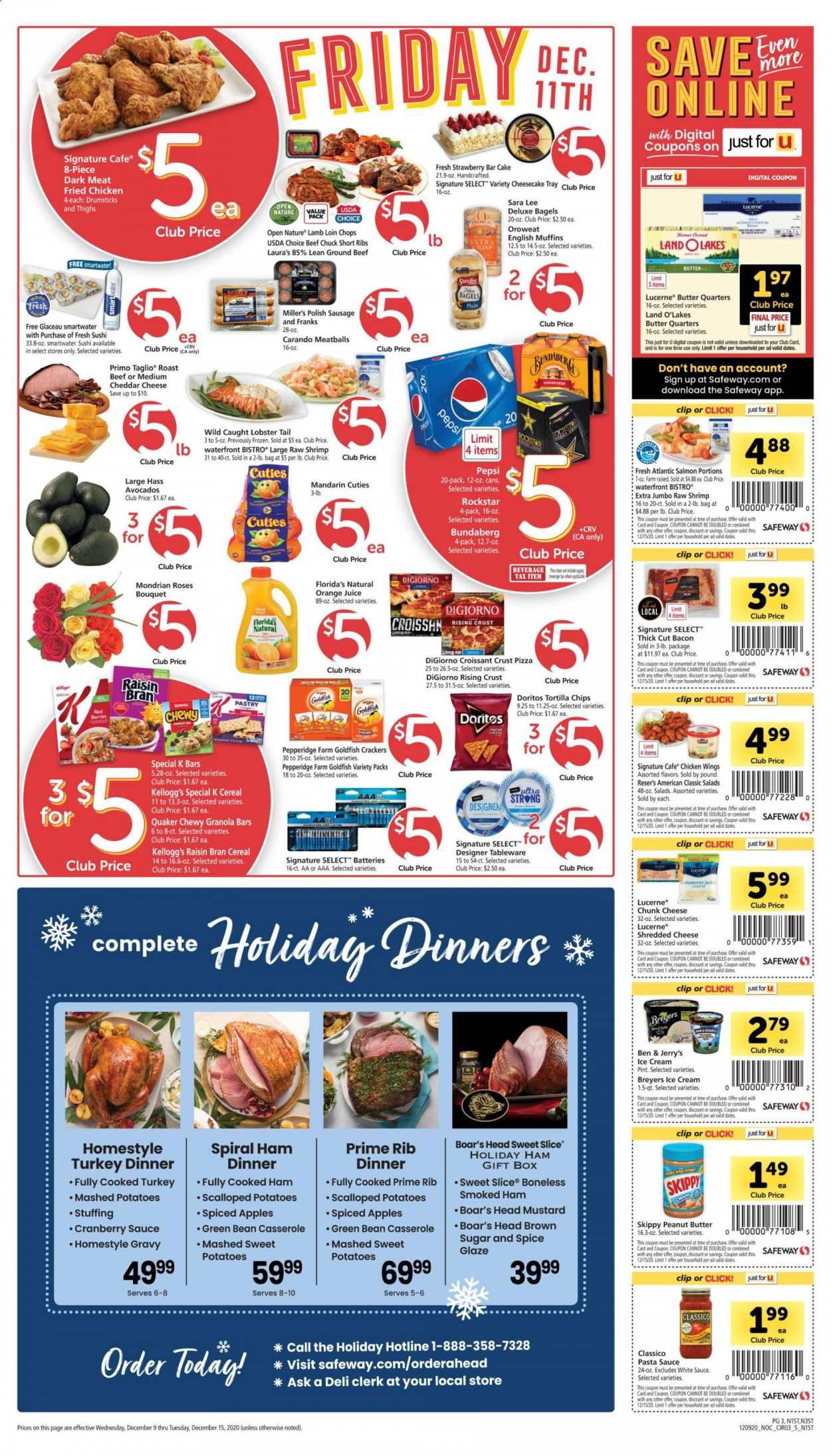 Safeway (AZ, CA, CO, HI, MD, NE, OR, VA, WA) Weekly Ad Flyer December 9 to December 15