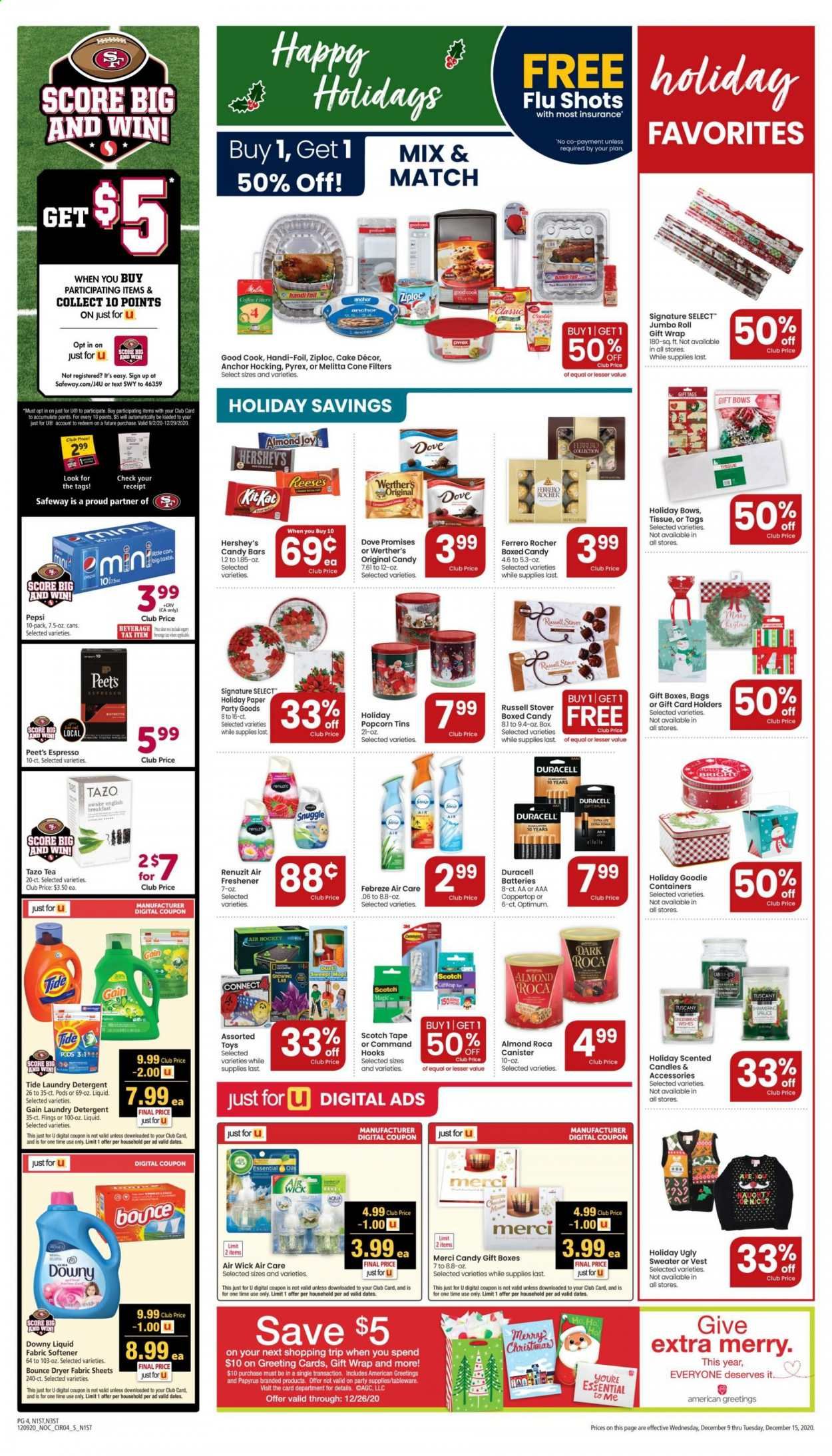 Safeway (AZ, CA, CO, HI, MD, NE, OR, VA, WA) Weekly Ad Flyer December 9 to December 15