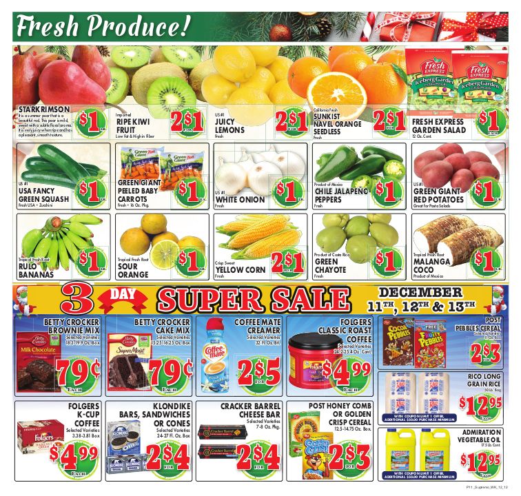 Supremo Food Market Holiday Weekly Ad Flyer December 12 to December 18, 2020