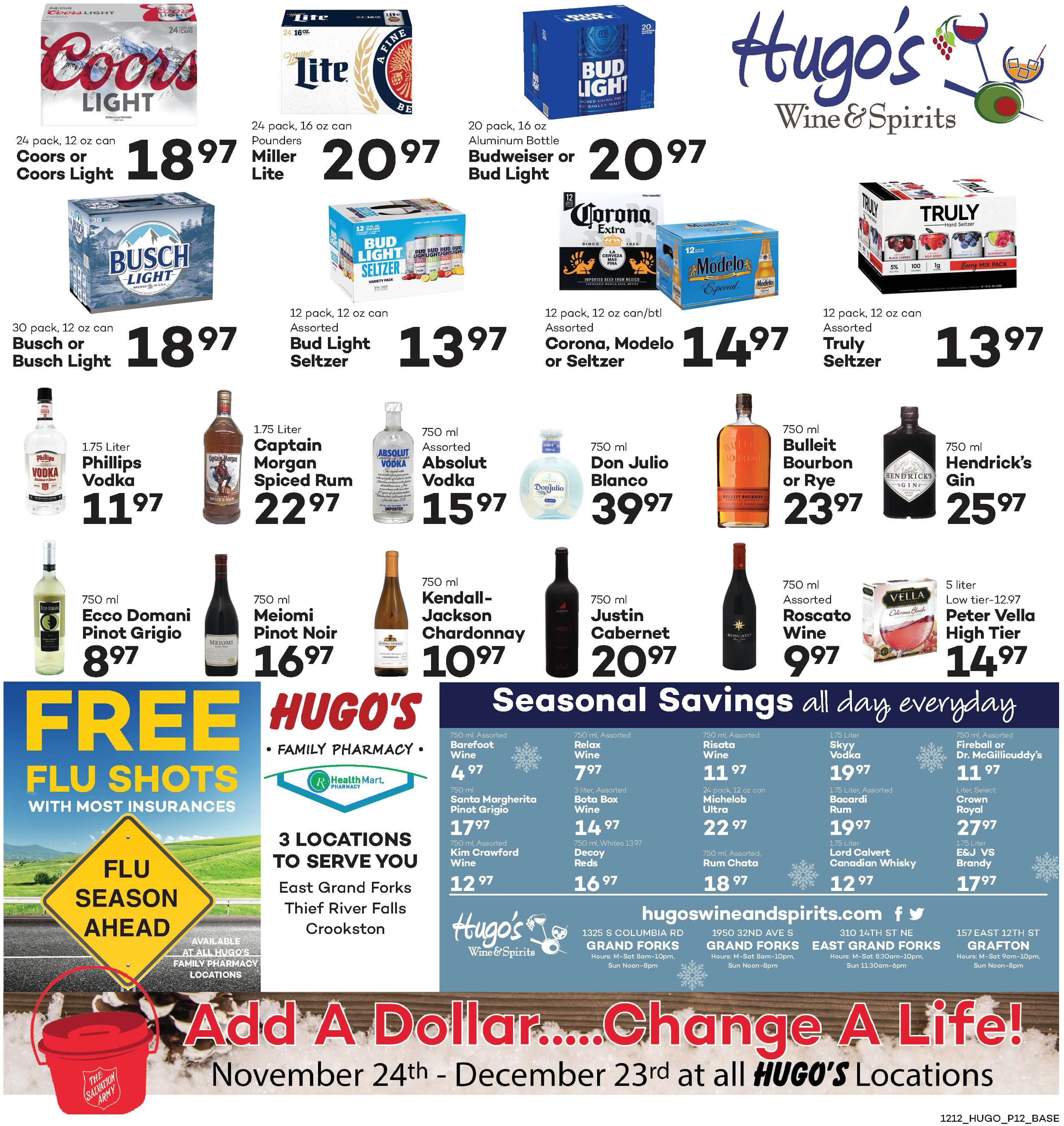 Hugo's Family Marketplace Holiday Weekly Ad Flyer December 12 to December 17, 2020