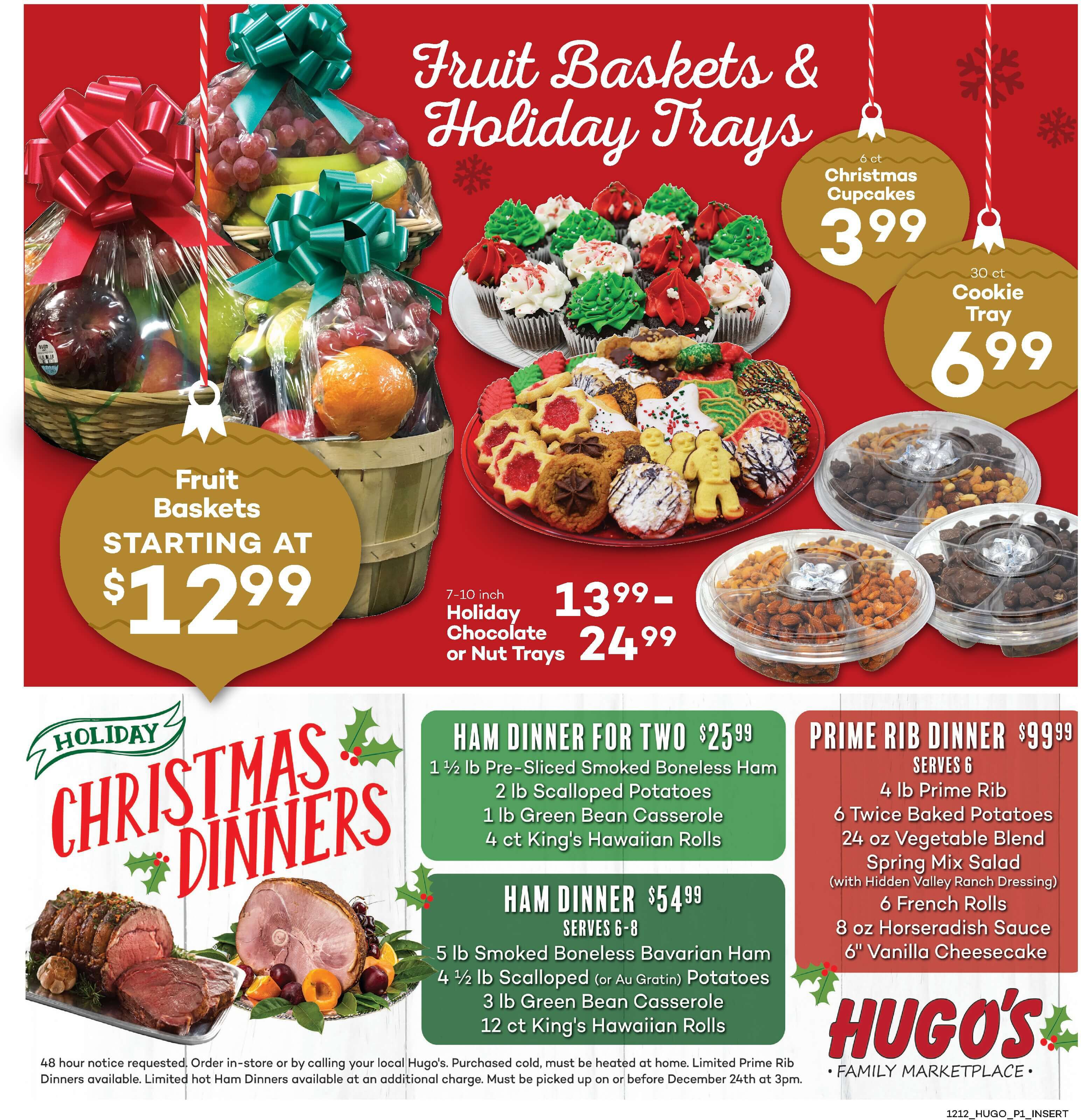 Hugo's Family Marketplace Holiday Weekly Ad Flyer December 12 to December 17, 2020