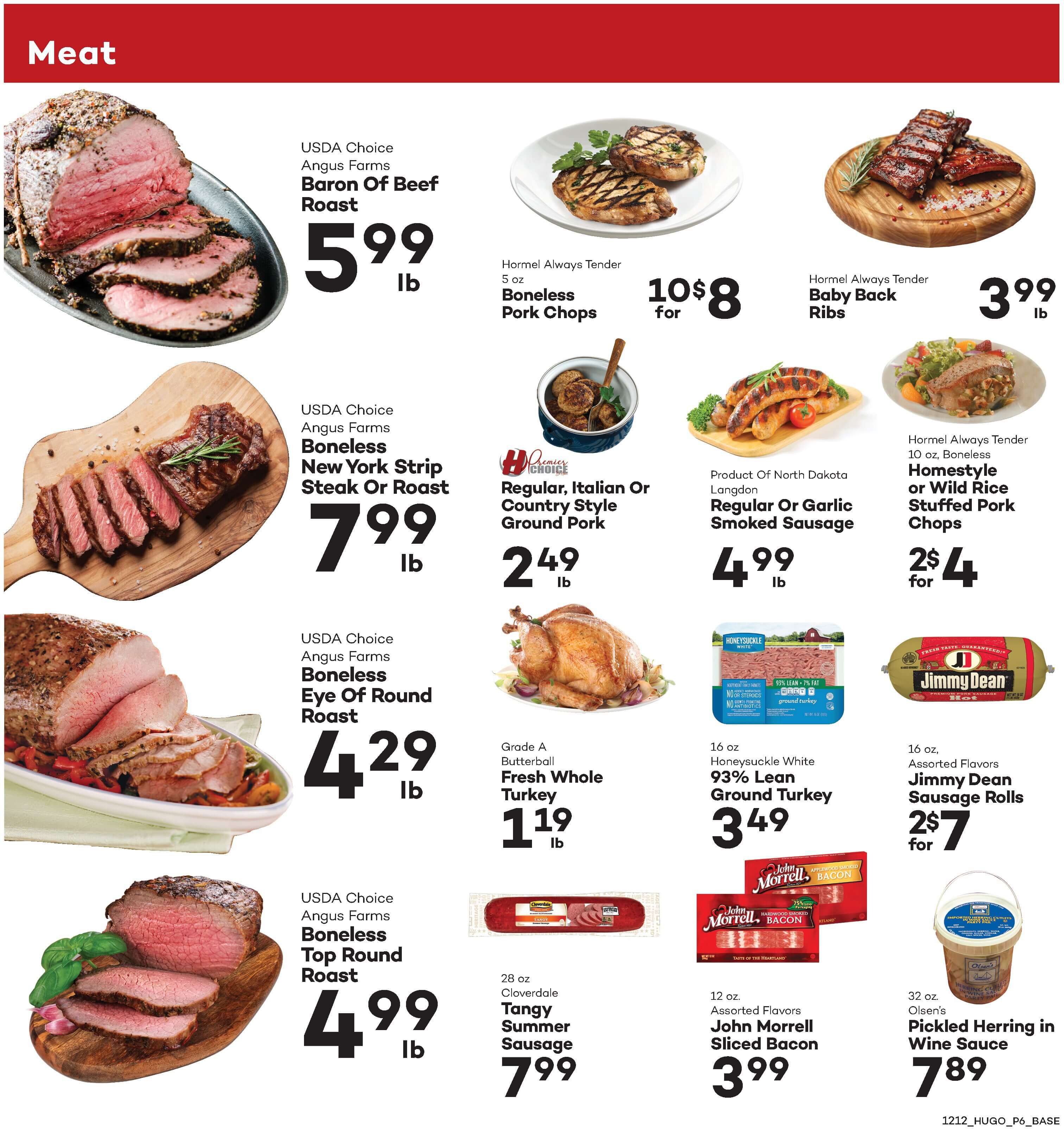 Hugo's Family Marketplace Holiday Weekly Ad Flyer December 12 to December 17, 2020