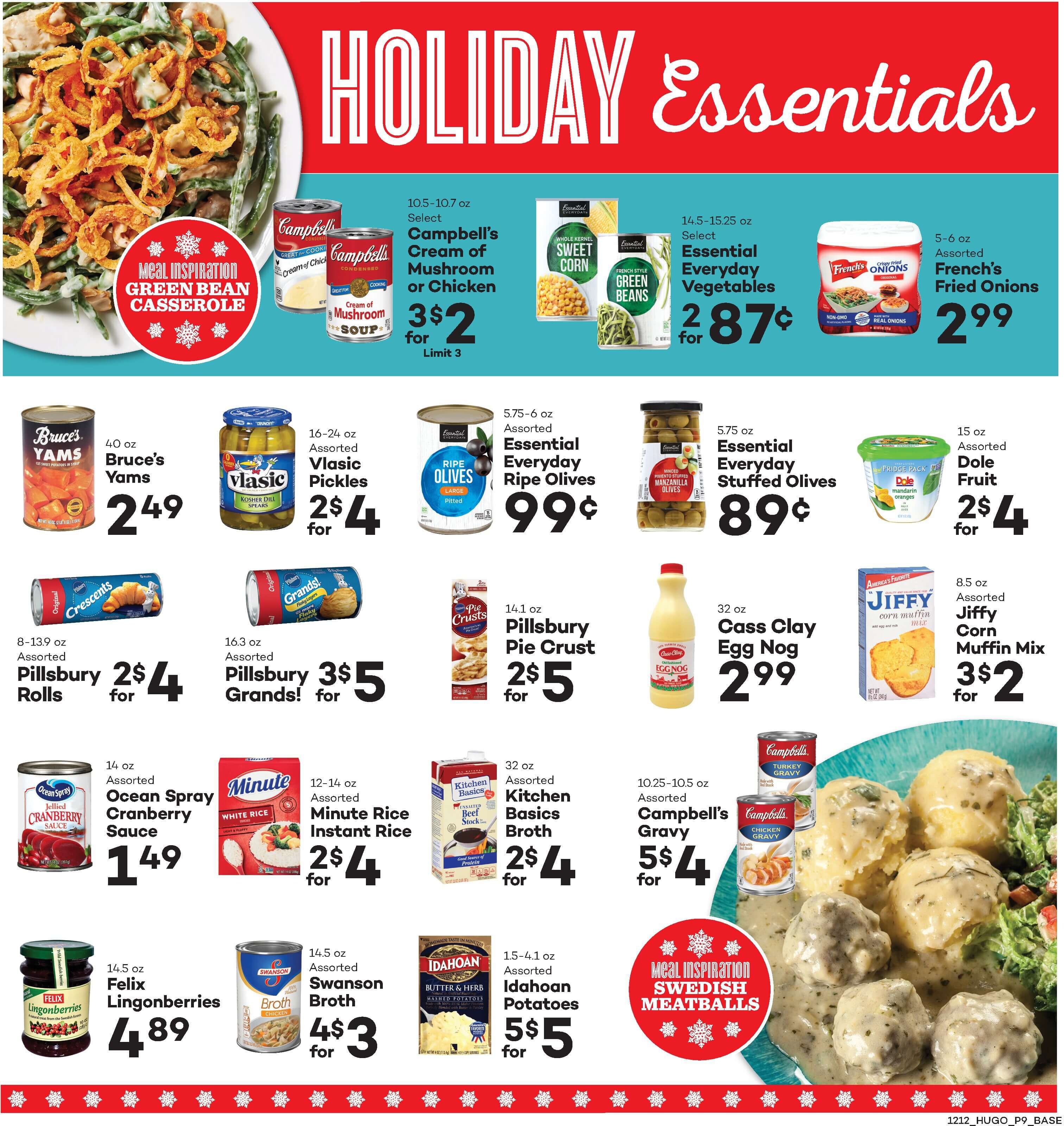 Hugo's Family Marketplace Holiday Weekly Ad Flyer December 12 to December 17, 2020