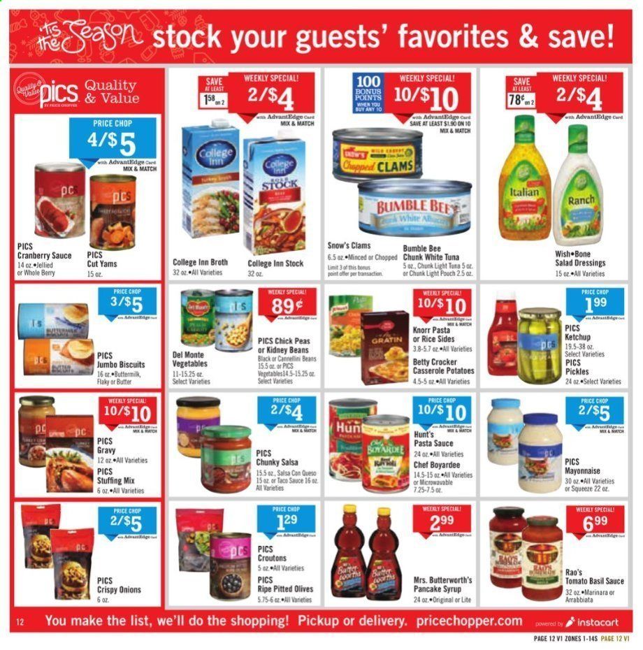Price Chopper (CT, MA, NH, NY, PA, VT) Weekly Ad Flyer December 13 to December 20