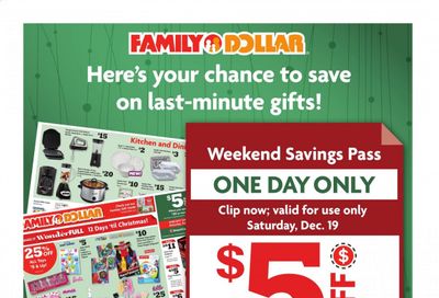 Family Dollar Weekly Ad Flyer December 13 to December 19