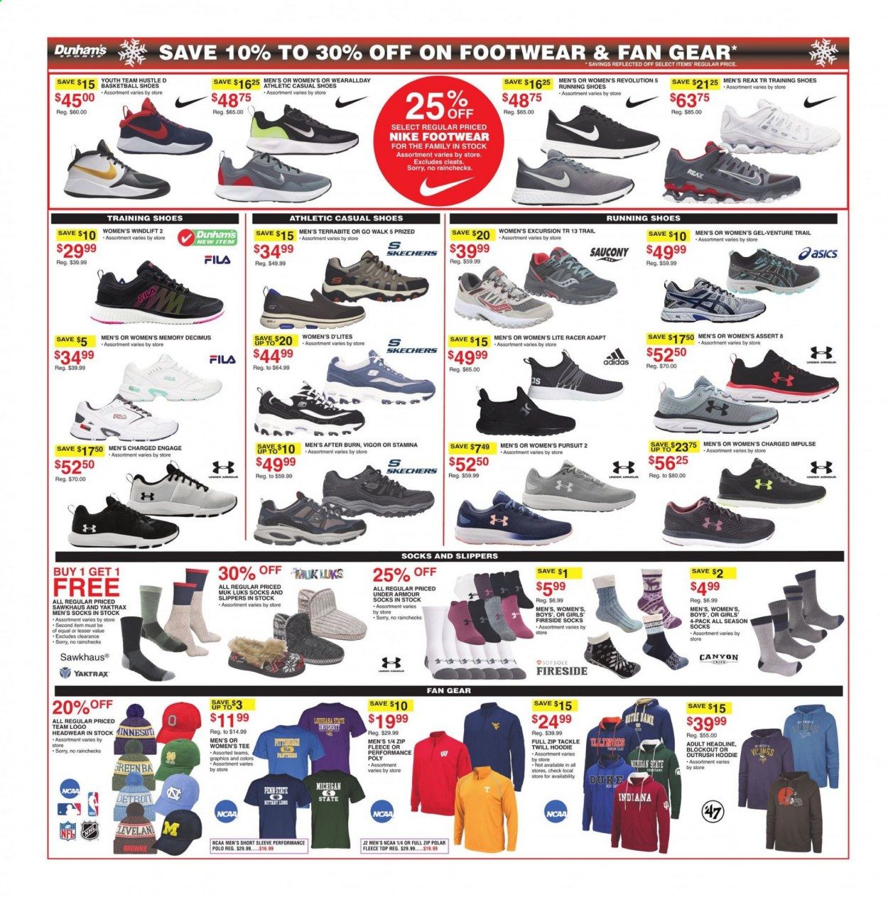 Dunham's Sports (MI, PA, WI) Weekly Ad Flyer December 12 to December 17