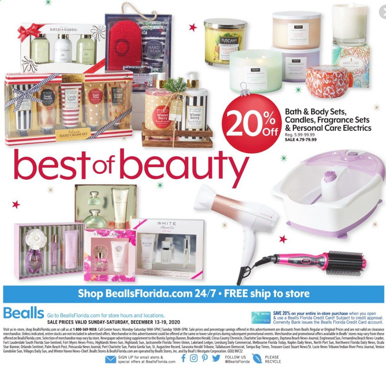Bealls Florida Weekly Ad Flyer December 13 to December 19