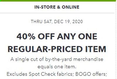 JOANN Weekly Ad Flyer December 13 to December 19