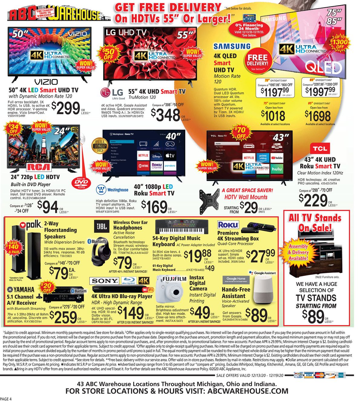 ABC Warehouse Weekly Ad Flyer December 13 to December 19, 2020